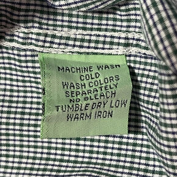 Bristol & Bull Shirt Mens Size Medium 15- 15 1/2 32/33 Blue Check Button Up - Picture 9 of 14